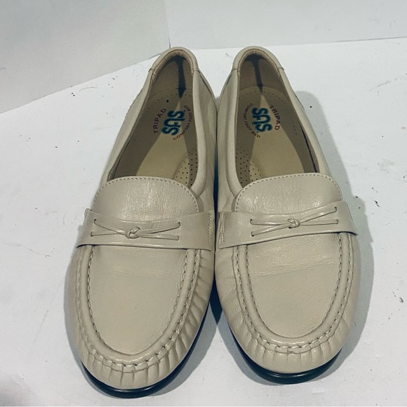 Womens SAS Tripad Slip on Flats Ivory/cream size 7 Made in USA - Picture 3 of 10